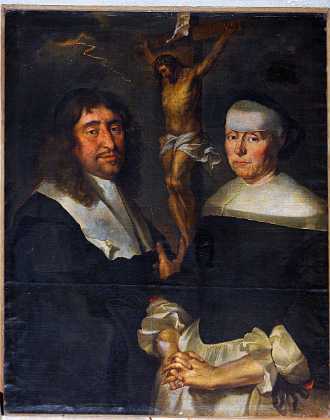 Jrgen von Veelen malet ca. 1660 Jrgen von Veelen Rdmand f. 1624, d. 1668 og hans hustru Sille Hansdatter Kruse d. 1688. 1660-69 Helsingr stift