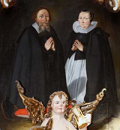 Lars Christiansen Rhode ca. 1650 Lars Christiansen Rhode og hustru Margrethe Johansdatter d. 1650. 1650-59 Helsingr stift