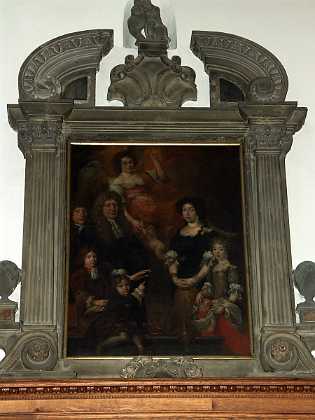 Bendix Mese med Anniche Niendorf og brn c. 1680 Bendix Mese til Taagerd, stiftsskriver i Sjllands Stift m.m. d. 1688, med hustru Anniche Niendorf, d. 1682, samt deres...