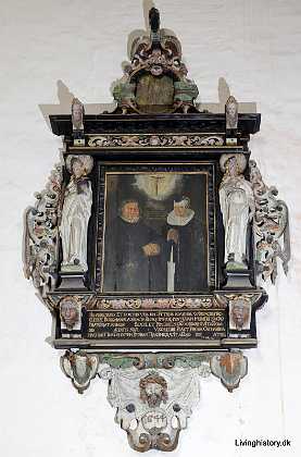 Peter Jensen Viborg Peter Jensen Viborg, sognepræst Med hustru Epitafium opsat i 1644 1640-49 Ålborg Stift