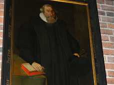 Augustinus Sand Augustinus Sand, sognepr�st til St. Marie og slotspr�st p� Kronborg, f. 1567 og d. 1649. Malet i 1645. 1640-49. Helsing�r stift.