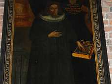 Ernst Christian Johansen Boldich Ernst Christian Johansen Boldich, sognepr�st til St. Marie og slotspr�st p� Kronborg, f. 1647 og d. 1706. Malet i 1766. 1690-99. Helsing�r stift.