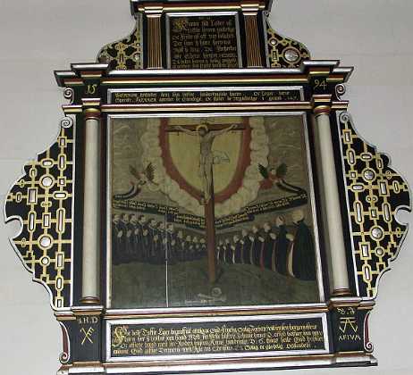 Jacob Willumsen 1594 Jacob Willumsen og hans hustruer, Johanne Hansdatter d.1579 og Anne Henrichsdatter, 19 brn. Jacob Willumsen og en...