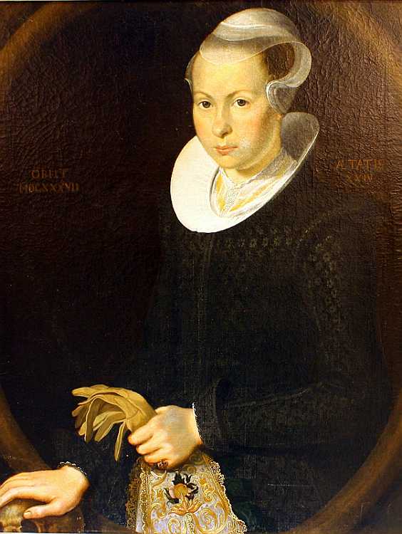 IMG_2856.JPG - Susanna Madsdatter Medelfart  f. 1613 d. 1637, malet 1630.1630-39�rhus Stift