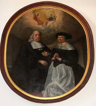 Caspar Brand ca. 1675 Caspar Brand, Borgmester i Korsør d. 1677, og hustru Anne Poulsdatter d. 1678. 1670-79 Roskilde stift