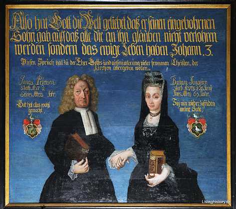 Jonas Petersen og Barbara Jonas Petersen, forpagter på Tornumgård. d 1721 (Blev myrdet) Første hustru Barbara Jonassen 1700-09 Ribe stift