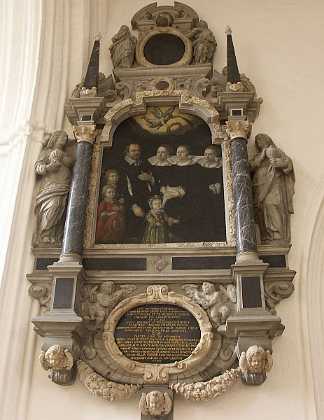 Thomas Brodersen Risbrich ca.1653 Thomas Brodersen Risbrich d. 1665 og Birgitte Ottesdatter Seeblad d. 1659 og deres børn. Formentlig malet ca.1653....