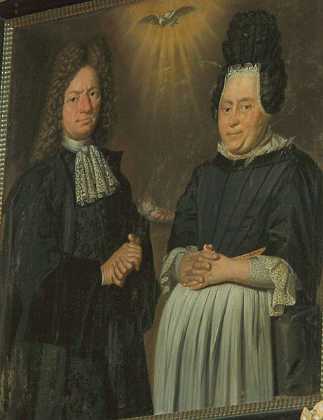 Christen Lauridsen Rhuus ca. 1700 Christen Lauridsen Rhuus f. 1646 d. 1709 Johanne Samuelsdatter Gesmel f. 1643 d. 1713 1700-09 Ålborg stift
