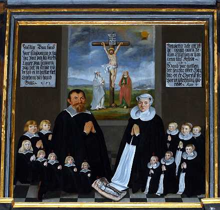 Laurits Nielsen og Anne Christensdatter 1653 Laurits Nielsen borgmester i Sæby og hustru Anne Christensdatter 1650-69 Ålborg stift