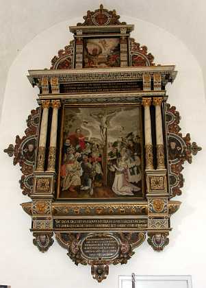Hans Goldbeck 1624 Hans Goldbeck, hofbarber d. 1622, samt hustru Sophia Goldbeck d. 1651. 1620-29 Haderslev stift