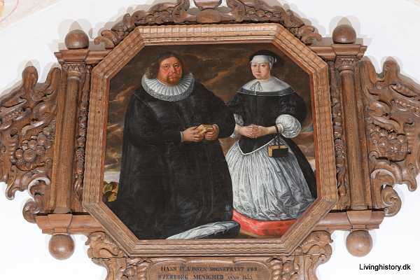 Hans Clausen 1673 Hans Clausen præst til Sværdborg anno 1655, d. 1673 og hustru Maren Davisdatter d. 1674. 1670-79 Roskilde stift