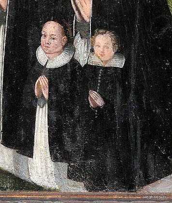 Anna Anna med mor og to brn. 1620 1620-29 Sverige