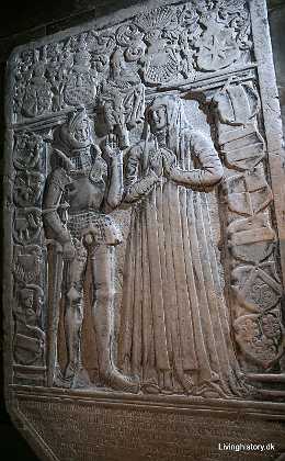 Claus Podebusk og Anne Krognos Claus Podebusk til Kj�rup m.m. d. 1540. Anne Olufsdatter Krognos f. 1497, d. 1572/73. Sverige 1540-49