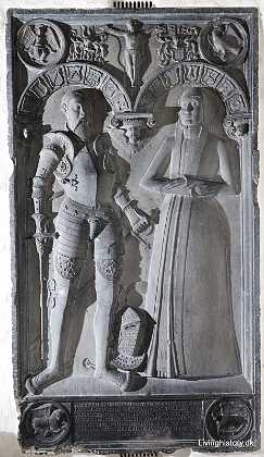 Frands Dyre og Kirsten Kaas Frands Iversen DyreTil Tapdrup m.m. d. 1569 Hustru Kirsten Mogensdatter Kaas Viborg stift 1560-69