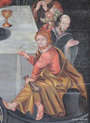 Tavle Nadvertavle stiftet til kirke af Niels Hemmingsen 1699. Roskilde stift