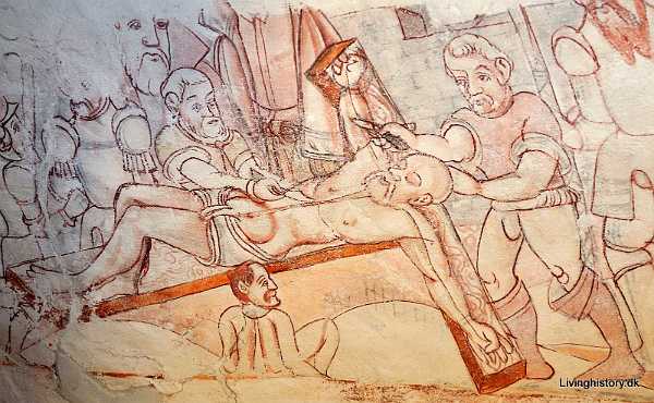 Kalkmalerier Kalkmalerier i kirkens hvælving nærmest koret. Afdækket i 2008. Fra sidste halvdel af 1500-tallet. 1570-79 Roskilde...