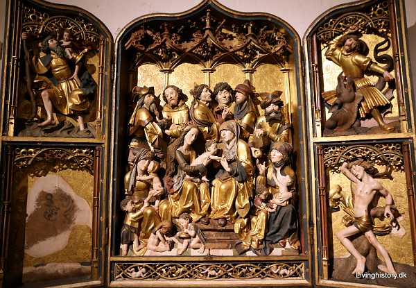 Altarpiece of the Brotherhood of St George Altarpiece of the Brotherhood of St George, Burgkloster, Lübeck 1510-1519 Tyskland