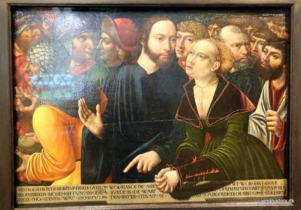 Christus und die Ehebrecherin 1 Christus und die Ehebrecherin 1, Hans Kemmer 1535 1530-39 Tyskland